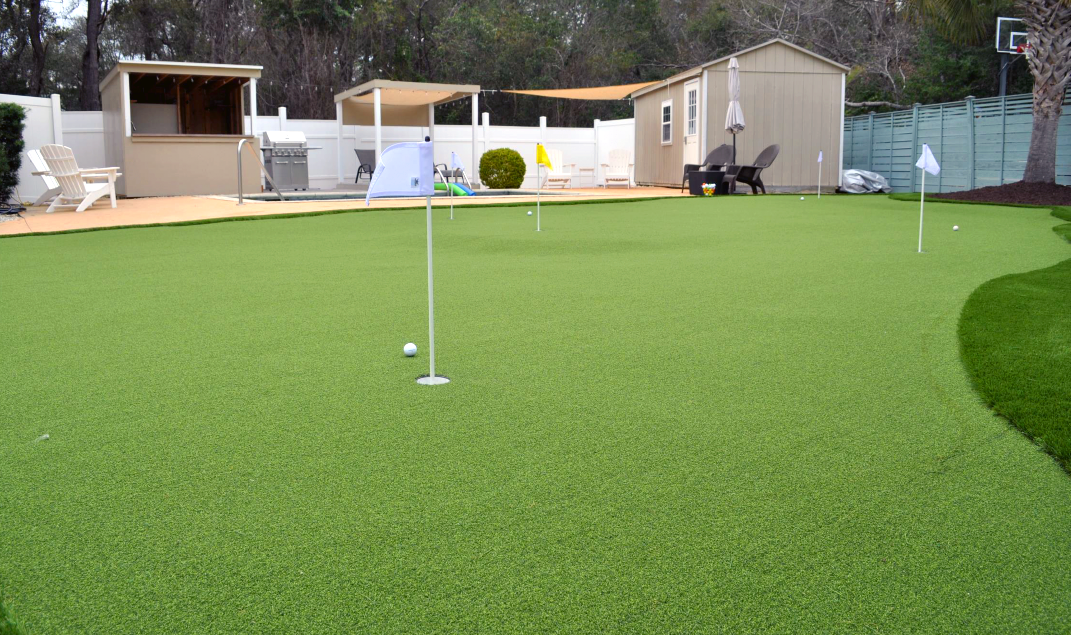 Antley's Landscape and Design has the artificial turf green your Myrtle Beach home needs. We offer the right synthetic turf surface for every game and golfer.